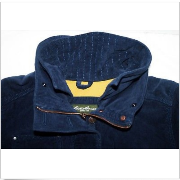 Eddie Bauer Blue Corduroy Zip Button Up Jacket - Picture 4 of 8
